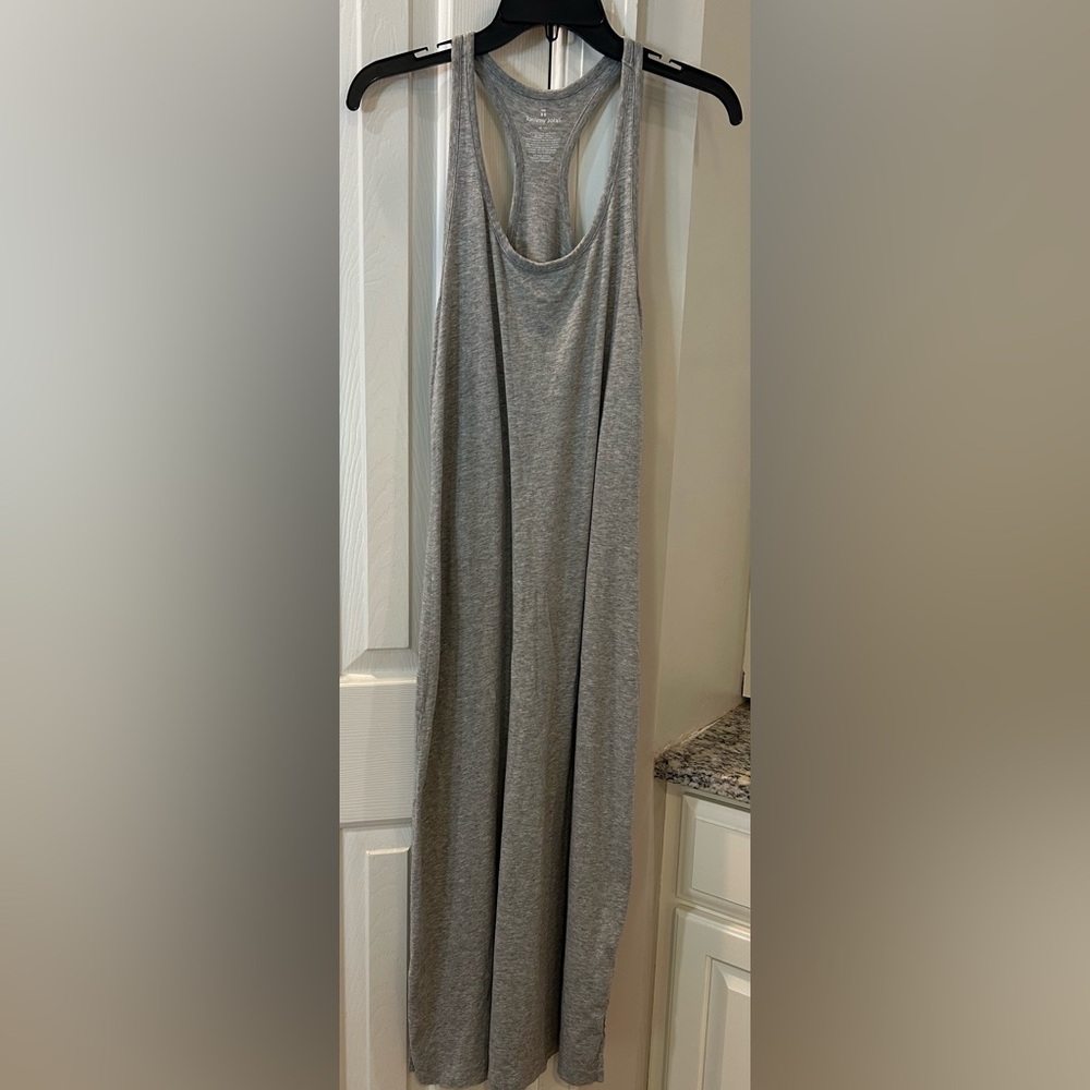 Tommy John Size L Women's Second Skin Racerback Tank Style Maxi Dress. Gray